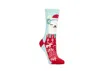 Heat Holders Ultra Lite Ellen Festive Cosy Alpaca Crew Sock In Red,light Blue