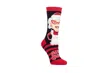 Heat Holders Ultra Lite Ellen Festive Gingerbread Crew Socks In Red,light Blue