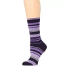 Heat Holders Ultra Lite Heather Womens 1 Pair Crew Socks In Purple