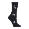 Heat Holders Ultra Lite Womens 1 Pair Crew Socks In Black