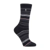 Heat Holders Ultra Lite Womens 1 Pair Crew Socks In Black