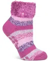 Heat Holders Women's Annabelle Stripe Lounge Socks In Pink