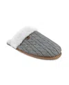 Heat Holders Women's Aria Faux Fur Scuff Slippers In Gray