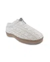 Heat Holders Women's Ava Cable Knit Drawstring Slippers In Ivory