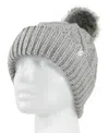 Heat Holders Women's Brina Cable Knit Beanie Hat In Gray