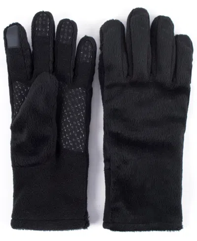 Heat Holders Women's Denali Fuzzy Gloves In Black