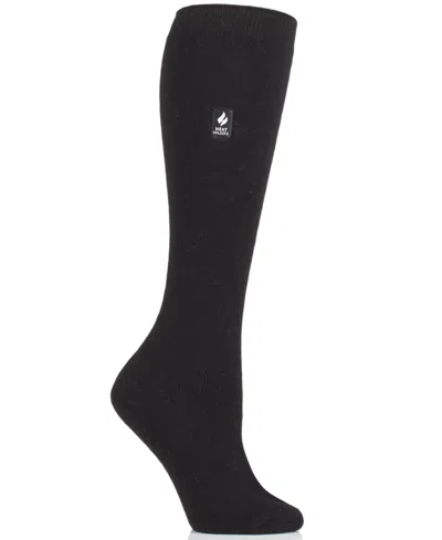 Heat Holders Women's Holly Solid Long Socks In Black