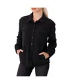 Heat Holders Women's Jacqueline Long Sleeve Solid Shirt Jacket In Black