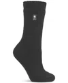 Heat Holders Lite Dahlia Womens 1 Pair Crew Socks In Gray