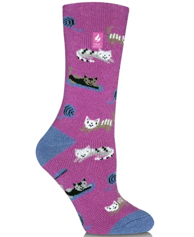 Heat Holders Women's Lite Fauna Dogs Crew Socks In Multi