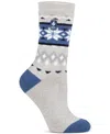 Heat Holders Women's Lite Melissa Fairisle Crew Socks In Gray