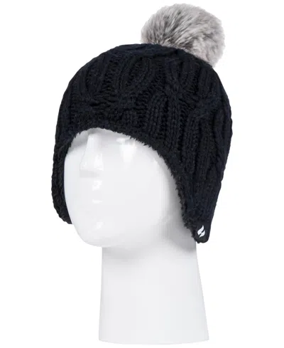 Heat Holders Women's Nikki Cosy Ears Pom-pom Hat In Black
