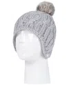 Heat Holders Nikki Cosy Ears Womens Moisture Wicking Beanie In Cloud Grey