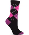 Heat Holders Women's Ultra Lite Delilah Argyle Crew Socks In Multi