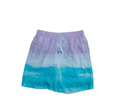 Heat Swimwear Men's Swim Trunks In Pink/teal In Multi