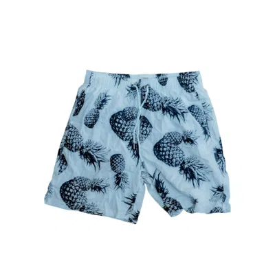 Heat Swimwear Men's Swim Trunks In White/black In Multi