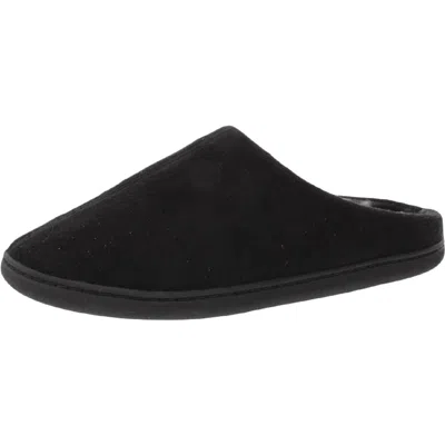 Heat-xertia Mens Comfy Slip On Slide Slippers In Black