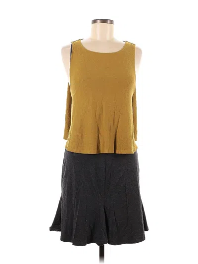 Pre-owned Heather Casual Dress In Brown