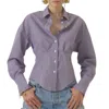 Heather Harlan Waisted Shirt In Blue Rust In Multi