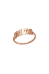 Heather Hawkins 14k Custom Script Ring In Pink