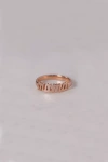 Heather Hawkins 14k Custom Script Ring With Comfort Band In Pink