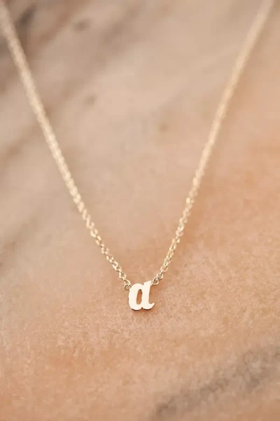 Heather Hawkins 14k White Gold Custom Initial Necklace In Alphabet