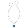 Heather Hawkins Jewelry Women's Blue Enamel Evil Eye Diamond Pendant Necklace - Turquoise - Black Rhodium -