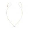 Heather Hawkins Jewelry Women's Gold Horoscope Zodiac Virgo Mercury Fine Diamond Fourteen Karat Necklace