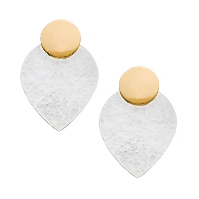 Heather Hawkins Jewelry Women's Gold / Silver Bohemian Rhapsody Mixed Metal Post Back Earrings - Sterling Silver - Gold-fill In Multi