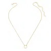 Heather Hawkins Jewelry Women's Hammered Circle Necklace - Tiny - Eleven Millimeters - Gold-filled In Gold