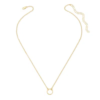 Heather Hawkins Jewelry Women's Hammered Circle Necklace - Tiny - Eleven Millimeters - Gold-filled