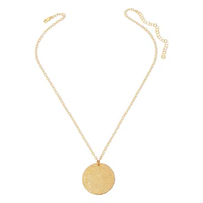 Heather Hawkins Jewelry Women's Hand Hammered Disc Necklace - Gold-filled