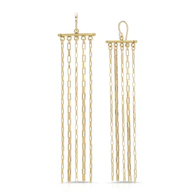 Heather Hawkins Jewelry Women's High Hopes Fringe Earrings - Gold-filled