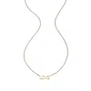Heather Hawkins Jewelry Women's Love Fourteen Karat Yellow Gold Fine Jewelry Block Print Necklace