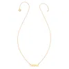 Heather Hawkins Jewelry Women's Mama Fourteen Karat Yellow Gold Fine Jewelry Block Print Necklace