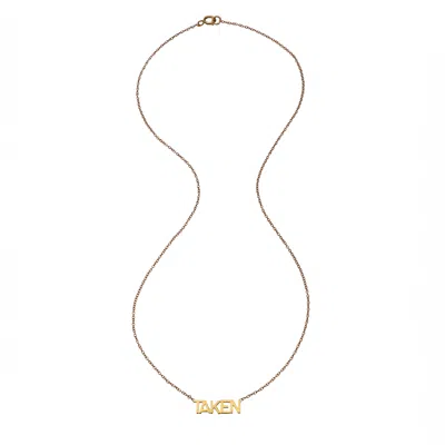 Heather Hawkins Jewelry Women's Taken Fourteen Karat Yellow Gold Fine Jewelry Necklace