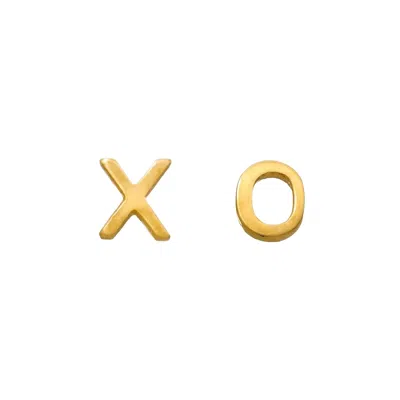 Heather Hawkins Jewelry Women's X O Letter Stud Earrings - Fine Jewelry - Fourteen Karat Yellow Gold