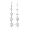 Heather Hawkins Jewelry Women's You Could Be Mine Earrings - Blue Lace Agate - Gold-filled In Blue