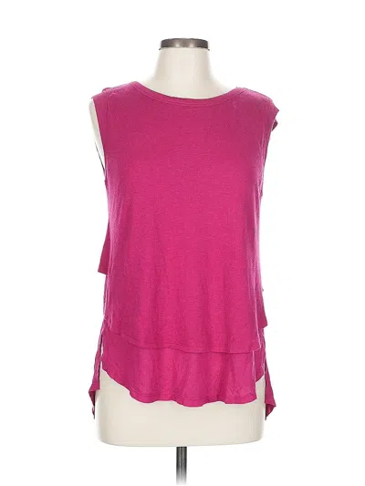 Pre-owned Heather Sweater Vest In Pink