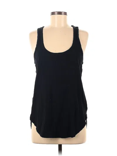 Pre-owned Heather Tank Top Black Halter Neckline Tops
