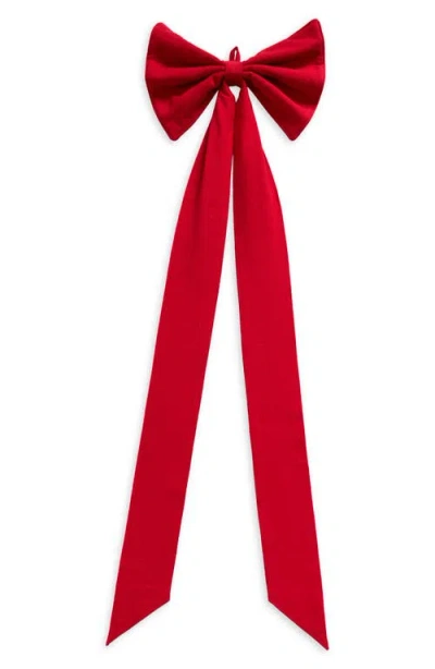 Heather Taylor Home Christmas Bow In Solid Red