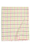 Heather Taylor Home Gingham Clover Tablecloth In Clover