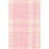 Heather Taylor Home Marianne Plaid Set Of 4 Napkins In Peony