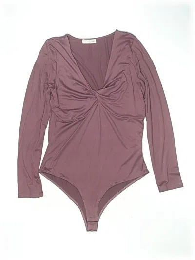 Pre-owned Heatherly Bodysuit In Burgundy