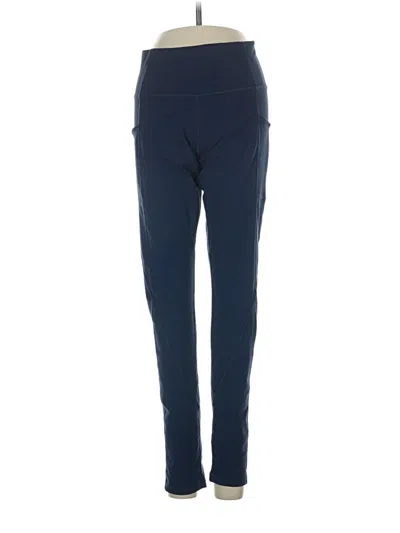 Pre-owned Heathyoga Active Pants In Blue