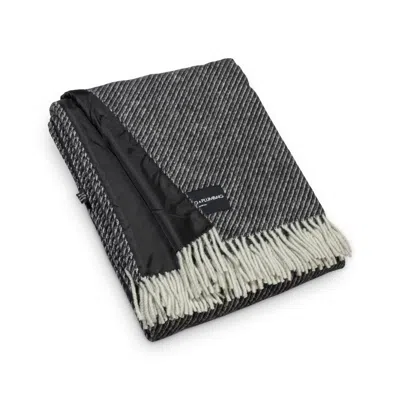 Heating & Plumbing London Black Pure New Wool Picnic Blanket - The Members' Club