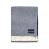 Heating & Plumbing London Blue Daydreams - Merino Lambswool Throw - Navy In Blue