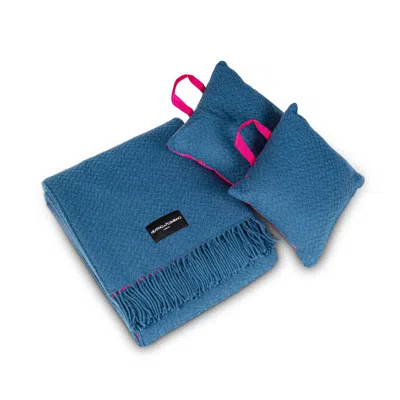 Heating & Plumbing London Blue Notting Hill Picnic Blanket And Cushions
