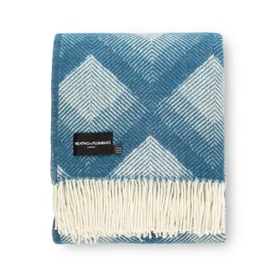 Heating & Plumbing London Blue Pure New Wool Blanket - Swinging London