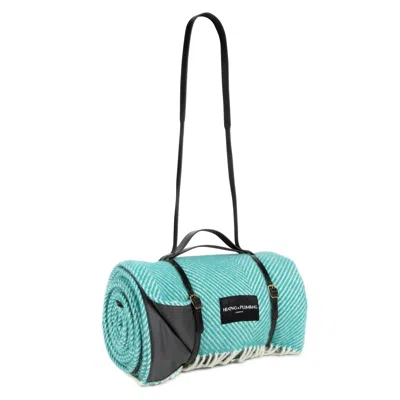 Heating & Plumbing London Blue Pure New Wool Waterproof Picnic Blanket - Cornish Cove